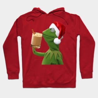 Kermit Sips Eggnog Hoodie